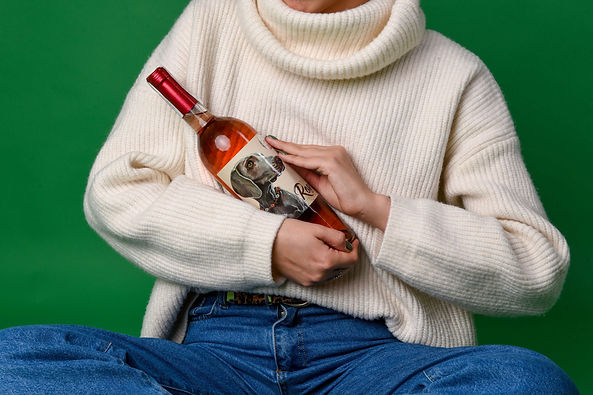 Dog smile wine2